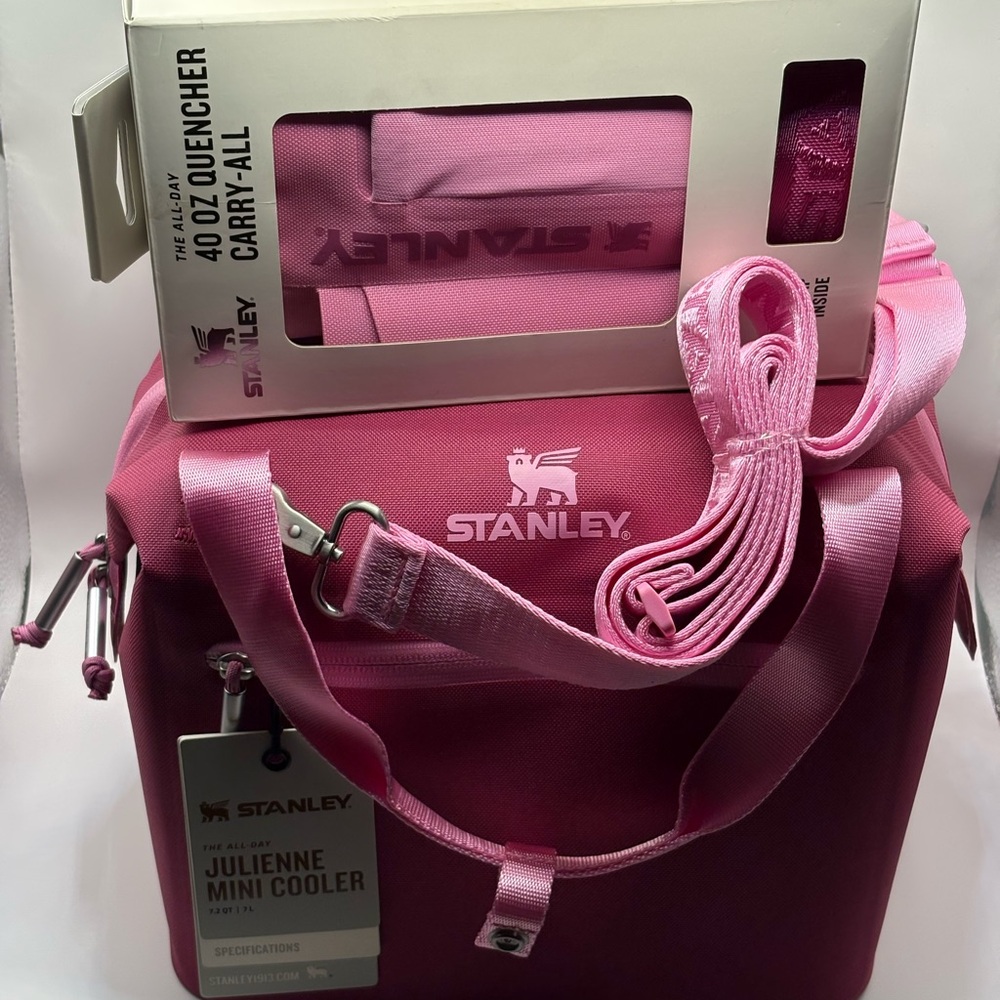 Stanley Pink Travel Bag with Structured Design